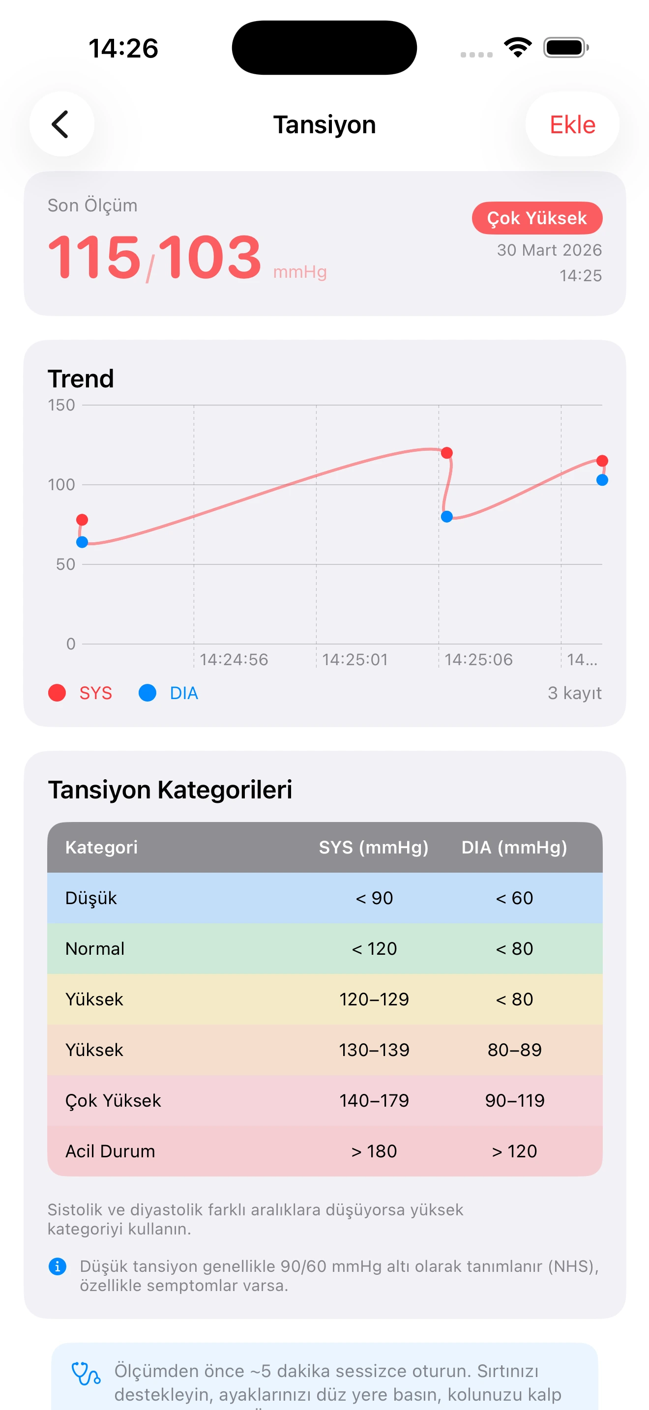 Pulseo health app screenshot