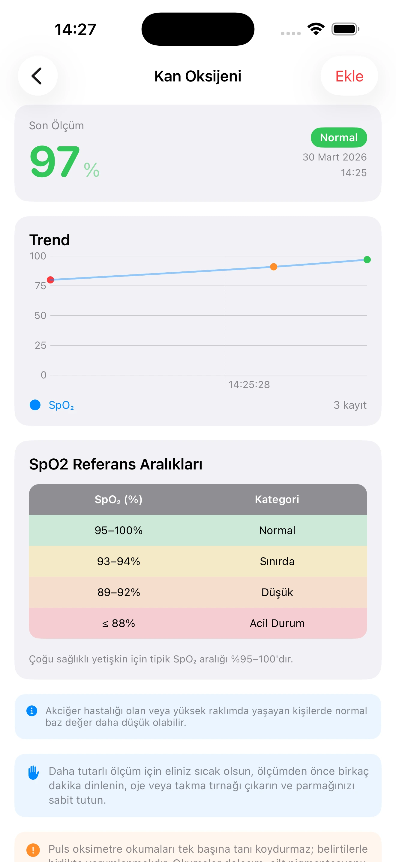 Pulseo health app screenshot